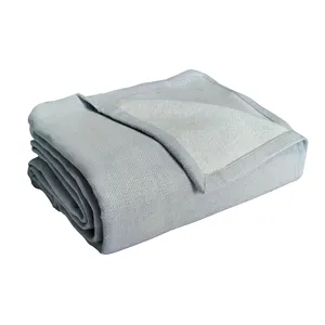 10% 羊绒90% 棉扔深灰色奶油色灰色蓝色准备发货库存低最小起订量冬季保暖毯