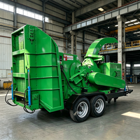 Broyeur de bois personnalisable à moteur diesel, déchiqueteur de branches d'arbres, broyeur de biomasse agricole, déchiqueteur de bois de jardin