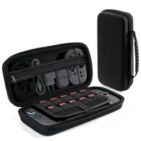 Étui de rangement EVA pour console de jeu Switch, personnalisé OEM, grande capacité, emplacements pour cartes de jeu, fixation par ruban adhésif, protection de voyage