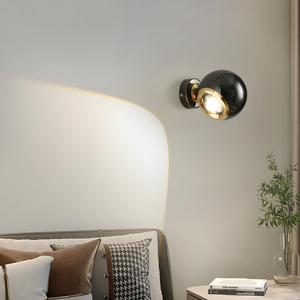 Lámpara de <span class=keywords><strong>pared</strong></span> LED de dormitorio de sala de estar de hotel de cristal minimalista de interior moderno - Product Image 3