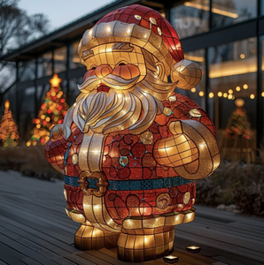 Ngoài trời giáng sinh không thấm nước <span class=keywords><strong>LED</strong></span> dây Ánh Sáng Santa Claus bông tuyết tùy chỉnh thiết kế - Product Image 4