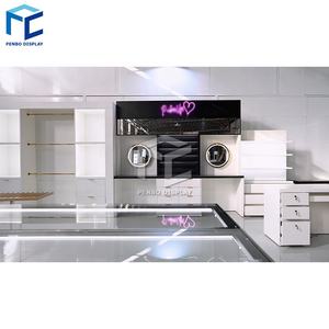 Piso de madera Profesional <span class=keywords><strong>Mac</strong></span> Soporte de maquillaje Cosméticos Exhibición de cosméticos Escaparate para tienda de cosméticos - Product Image 5