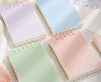 Carnet de notes Morandi A7 pour étudiants, reliure thermique, durable, rechargeable, avec pochette d'indexation, en PP, idéal comme journal ou cadeau