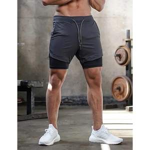 Pantalones Cortos Deportivos 2 en 1 Personalizados para Hombre, Ligeros, para Gimnasio, con Bolsillos, de Secado Rápido, Spandex y Poliéster - Product Image 2