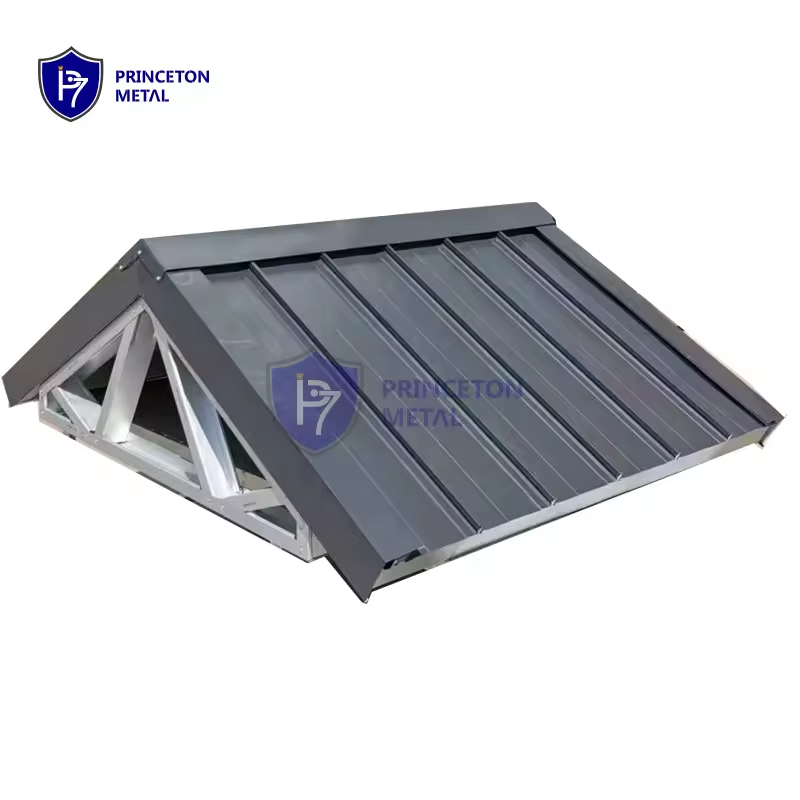 Modern dekorasyon metal Shingle ticari hiçbir pas konut alüminyum çatı projesi için