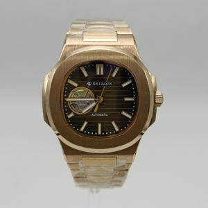 Nouvelle montre de luxe avec mouvement NH38, montres mécaniques à cadran ajouré avec boîtier en saphir, style business - Product Image 1