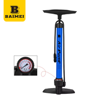 Pompe à air haute pression sans fil BAIMEI en acier, gonfleur de pneus portable pour voiture et ballon, pompe pneumatique manuelle multi-usage