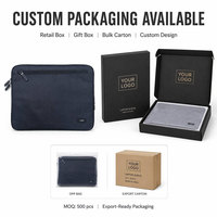 Housse pour ordinateur portable 900D Oxford résistante à l'eau avec doublure en polaire, poche avant zippée, antichoc, pour ordinateurs portables 13, 14, 15 pouces, personnalisable OEM