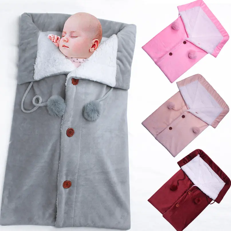 बिक्री के लिए नया अनुकूलित टिकाऊ स्लीपर उचित मूल्य सांस लेने योग्य ऊनी स्वैडल रैप बेबी स्लीपिंग बैग