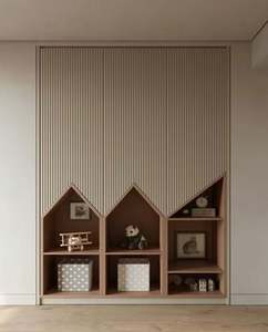 Armoire de chambre principale pour enfants, style minimaliste contemporain, design personnalisé haut de gamme, colorée - Product Image 2