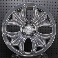 Rines Forjados de 1 Pieza Estilo Cromo, Aleación 6061-T6, Acabado Pulido, 17-24 Pulgadas, 5x120 5x114.3, Rines Personalizados para Rolls-Royce, Bentley, BMW