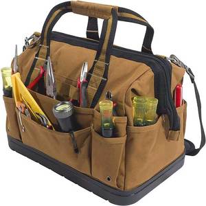 Sac de transport professionnel de haute qualité pour électriciens, organisateur robuste, étanche, rangement d'outils avec bandoulière réglable - Product Image 1
