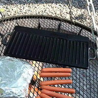 Vente en gros de batterie de cuisine très demandée : Poêle grill double face, ensemble de cuisson à induction, poêle antiadhésive