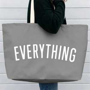 Grand sac fourre-tout en toile avec fermeture éclair, logo personnalisé, sac de courses écologique pour usage quotidien, plage, corde, ruban - Product Image 3