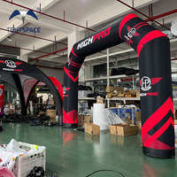 Arche gonflable personnalisée pour course sportive, ligne de départ/arrivée gonflable, arche publicitaire pour promotion extérieure, événements et expositions