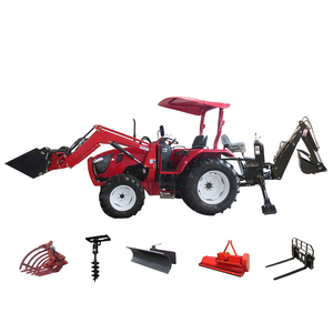 <span class=keywords><strong>Tracteur</strong></span> compact 4 roues motrices avec chargeur et pelle rétrocaveuse pour usage agricole - Product Image 5