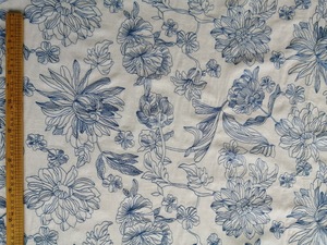 Tissu en polyester, <span class=keywords><strong>coton</strong></span> et <span class=keywords><strong>lin</strong></span> avec broderie florale de couleur contrastée, largeur 140 cm, pour robe cheongsam, sac - Product Image 4