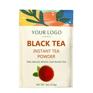 速溶红茶粉中国红茶100% 有机定制能量饮料自有品牌