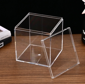 Multiple Sizes Display Containers Clear <strong>Acrylic</strong> Square <strong>Box</strong> with Lid - Product Image 5
