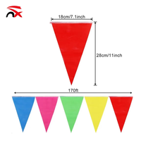 Drapeaux triangulaires imprimés sur mesure, guirlandes de fanions multicolores en polyester pour événements sportifs et fêtes – Approvisionnement direct usine