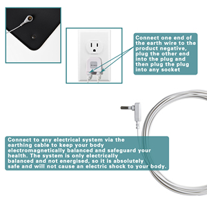 15ft nối đất dây nối đất Cáp thay thế dây cho nền tảng tấm ga trải giường nối đất MAT Yoga Mat chuột Pad - Product Image 5