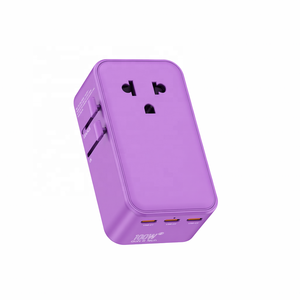 Cargador de Viaje Worldplug Multipuerto de Carga Rápida, Diseño Delgado, GaN 100W, Adaptador de Enchufe Universal Internacional para Teléfono - Product Image 1