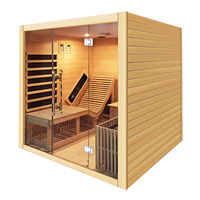 Salle de sauna en bois multi-modèles d'intérieur de prix d'usine salle de sauna de chauffage d'infrarouge lointain pour l'usage d'hôtel