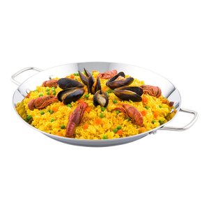 Hotel restaurante equipo al aire libre de acero inoxidable de tamaño completo de no palo <span class=keywords><strong>Paella</strong></span> para cocinar - Product Image 4