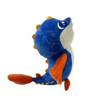Peluche Requin Dauphin Personnalisée, Animal Marin en Tissu Doux Certifié CE, 25cm, MOQ 100 Pièces, OEM ODM