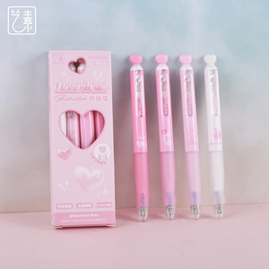 <span class=keywords><strong>Stylo</strong></span> gel effaçable à double perle, <span class=keywords><strong>stylo</strong></span> gel effaçable d'amour de dessin animé mignon, <span class=keywords><strong>stylo</strong></span> effaçable <span class=keywords><strong>thermique</strong></span> pour étudiant - Product Image 1