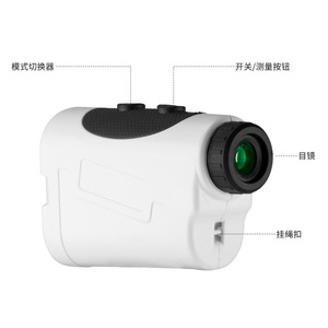 Télémètre de golf portable laser 6,5x 5-1000m avec écran LCD blanc pour extérieur, mesure de distance de précision - Product Image 3