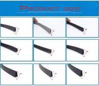 Bande de protection en caoutchouc flexible EPDM en forme de U, résistante aux intempéries et aux UV, pour machines agricoles et industrielles
