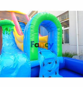 Parque de Atracciones Inflable con Temática de Sirena CE/Circuito de Obstáculos Inflable con Tobogán en Colores Primarios/Tobogán Inflable para Niños en Oferta - Product Image 5
