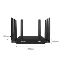 Routeur double bande wifi6 5g cpe de haute qualité MT7621A 1800Mbps 5g routeur maillé avec emplacement pour carte sim