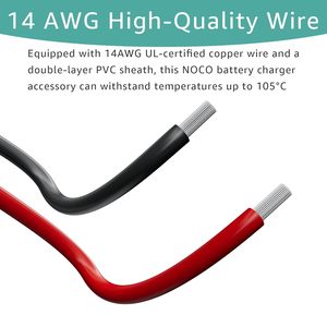 Câble de connexion d'alimentation <span class=keywords><strong>NOCO</strong></span> <span class=keywords><strong>Genius</strong></span> 5 GC009 14AWG en cuivre pur PVC IP67 avec adaptateur de connecteur - Product Image 3