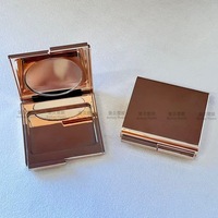 Boîte d'emballage de fard à paupières cosmétique sept couleurs en plastique ABS pulvérisé sur mesure de forme irrégulière, couleur unie