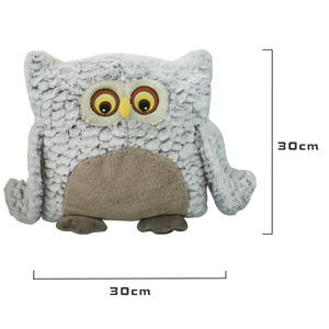 Oreiller-couverture en peluche super doux en forme de <span class=keywords><strong>hibou</strong></span> de dessin animé, brodé, avec rembourrage en coton PP, pour vente en gros OEM ODM - Product Image 3