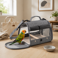Sac de transport portable pour oiseaux, cage de voyage respirante pour perroquet, sacoche de transport pour animaux de compagnie pour perruche moine, calico, conure solaire
