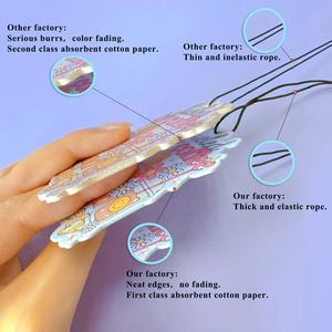 <span class=keywords><strong>D</strong></span>ésodorisant Voiture Personnalisé de Luxe en Papier Cartonné, <span class=keywords><strong>Parfum</strong></span> Suspendu Portable, Prix Usine Chine - Product Image 5