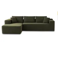 Sofá Esquinero en Forma de L de Diseño Italiano Moderno, de 2 Plazas, Comprimido, con Funciones Convertibles y Extensibles para Salas de Estar