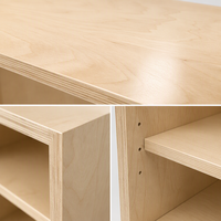 Lemari Dapur Dinding Modern Shaker UV Plywood W1242 Tinggi 42" Satu Pintu RTA Modular untuk Villa