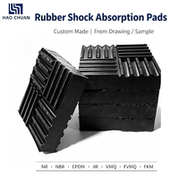 Tampons en caoutchouc anti-vibration personnalisés, tampons amortisseurs, tapis d'isolation des vibrations industrielles pour machines, fabrication OEM ODM