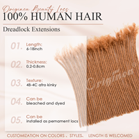 Capelli Brasiliani Remy di Lusso Originea, Extension Afro Kinky in Capelli Umani Naturali per Intrecciare e Allungare