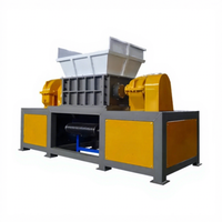 Broyeur de copeaux métalliques à double arbre à engrenages automatique à haute efficacité avec une puissance de 380V 2x55kW pour la métallurgie