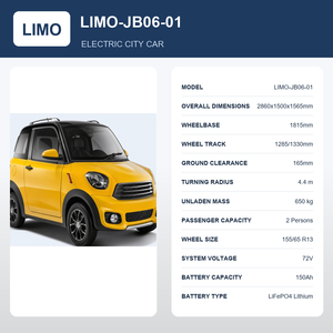 EWG-Zertifiziertes <span class=keywords><strong>City</strong></span> Mini Elektroauto 72V 150Ah LiFePO4 Zweisitzer Kompaktes Mikro-Elektrofahrzeug mit Ein-Tasten-Start für Einfaches Stadtfahren - Product Image 3