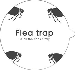 Almohadillas adhesivas de repuesto para lámpara antipulgas, papel adhesivo redondo para atrapar pulgas e insectos voladores pequeños - Product Image 1