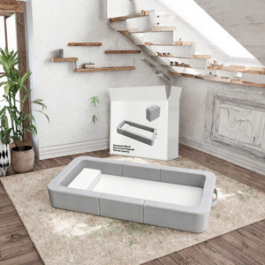 Nueva Cuna Portátil Plegable para Bebés, Diseño Moderno y Seguro de Espuma, Cuna de Piso para Exteriores <span class=keywords><strong>SUNAIR</strong></span> SMT-058B - Product Image 3