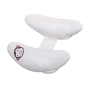 J631 Siège auto rembourré en polyester de haute qualité pour nouveau-né Appui-tête doux personnalisé en peluche courte réglable pour bébé Oreiller de voyage - Product Image 3