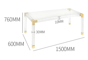 Nhà Máy Trực Tiếp Bán Acrylic Bàn Hiên Bàn Máy Tính Bàn <span class=keywords><strong>Plexiglass</strong></span> Dresser Hiện Đại Đơn Giản Bảng - Product Image 5