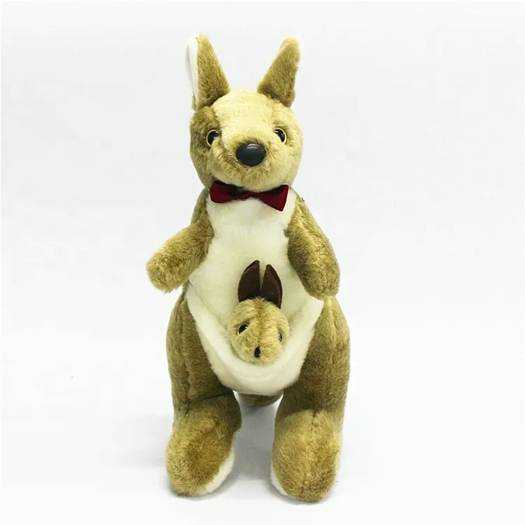Great Quality Furry +PP Cotton Australia Mom And Baby Kangaroo Peluches Filling Plush Toys